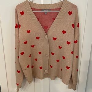 Cardigan with heart detail